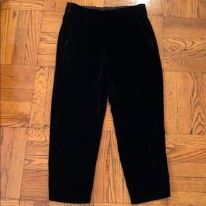 Jcrew velvet cropped pants!